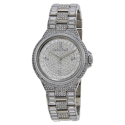 michael kors watch silver ladies|michael kors silver diamond watch.